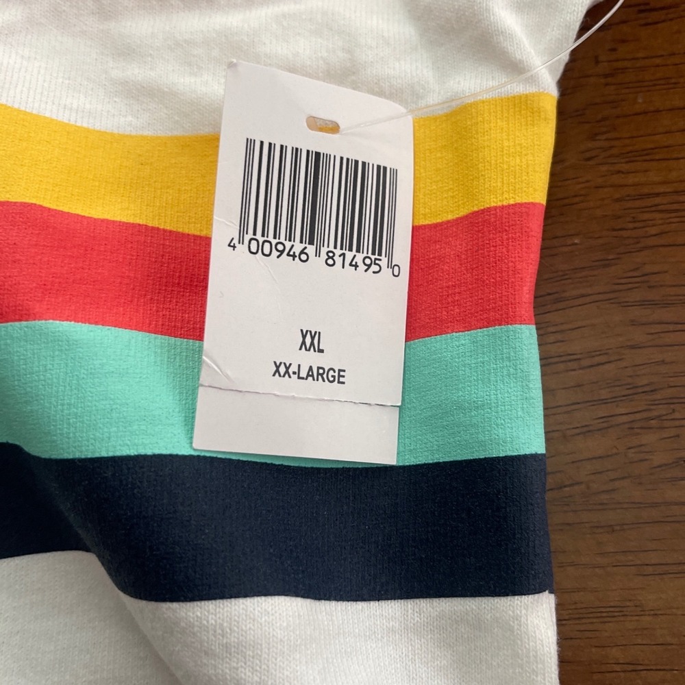 Disney Cruise Line Spirit Jersey XXL Coral White Striped Long Sleeve Shirt XXL - Picture 4 of 6